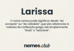 Larissa significado