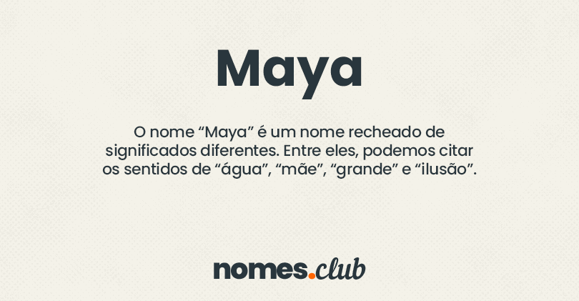 Maya significado