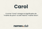 Carol significado