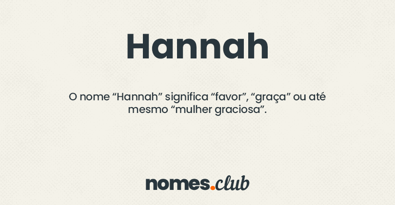 Hannah significado