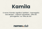 Kamila significado