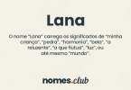 Lana significado