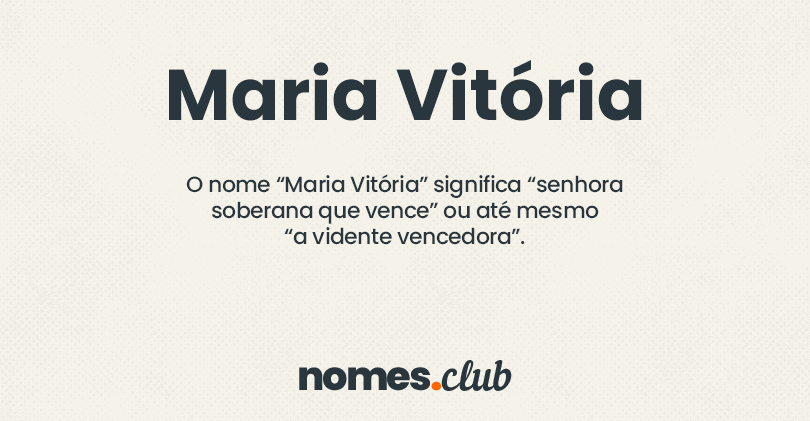 Victoria - Apelido e nome para Victoria