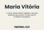 Maria Vitória significado