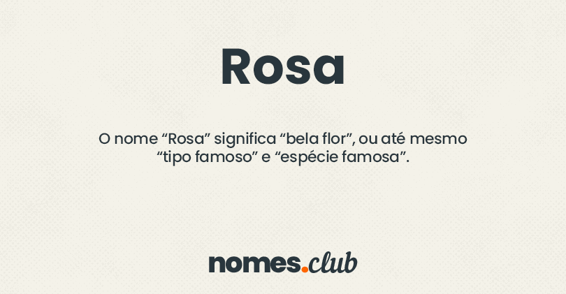 Rosa significado