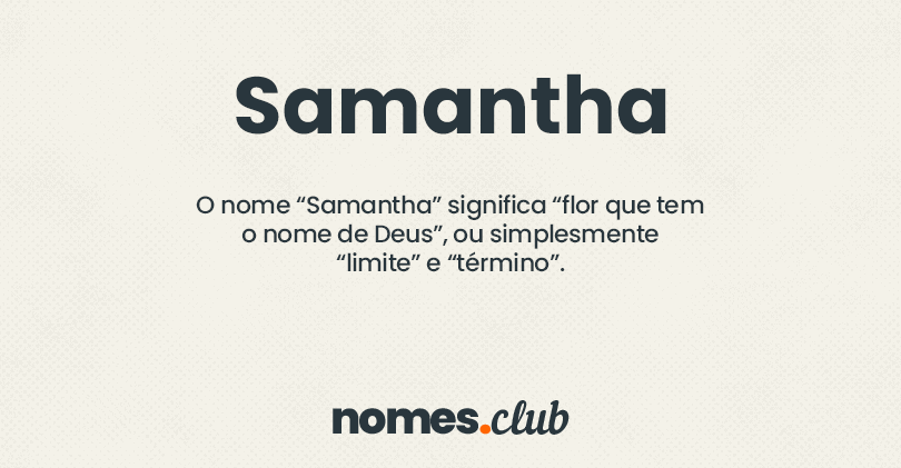 Samantha significado