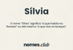 Sílvia significado