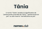 Tânia significado