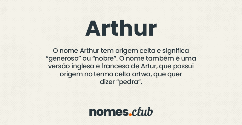 Arthur significado